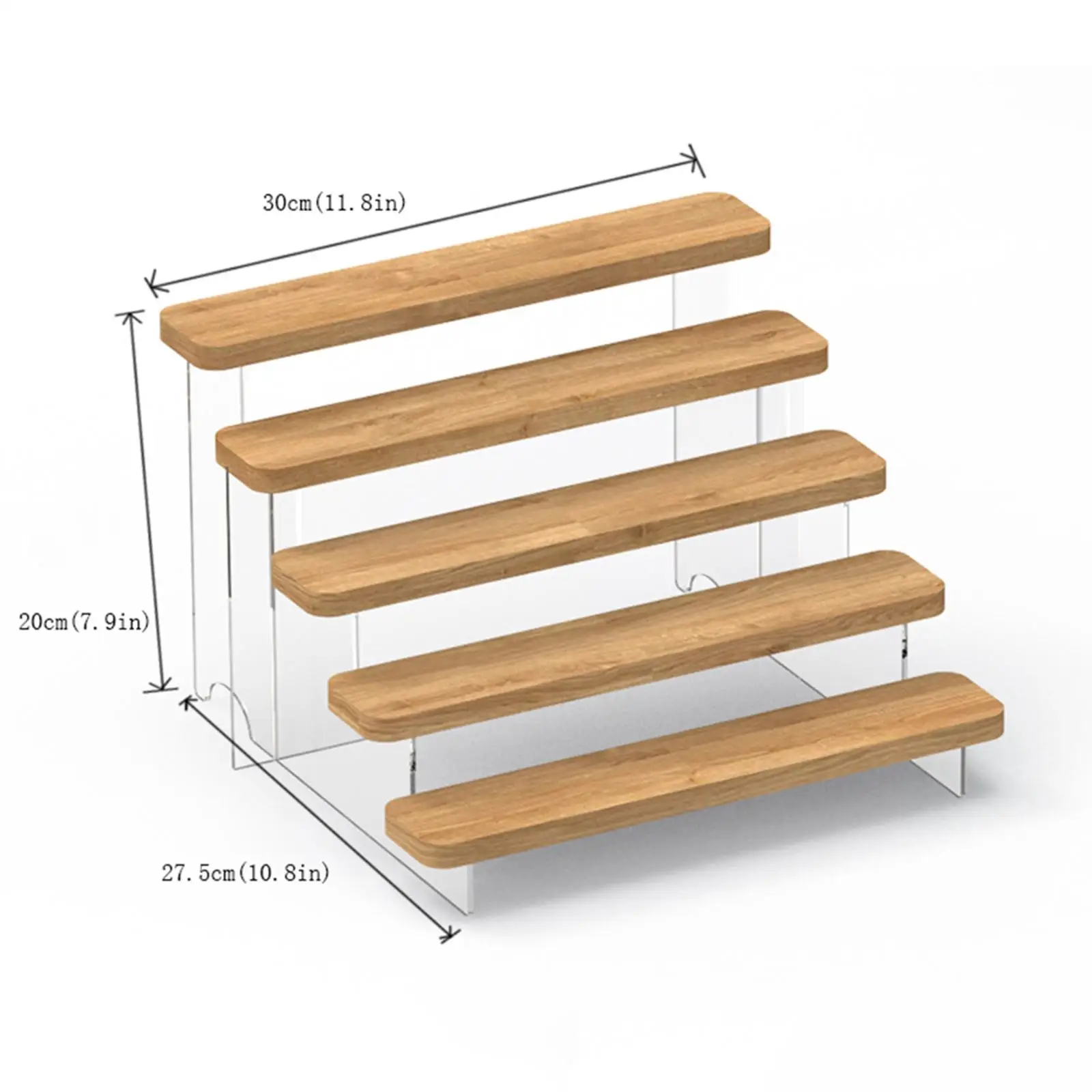 Acrylic Display Riser Clear Acrylic Display Shelf Exhibition Stand Reusable