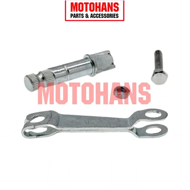 REAR BRAKE ARM WITH BRAKE AXLE AND BOLT FOR AKT NKD125 ITALIKA FT125