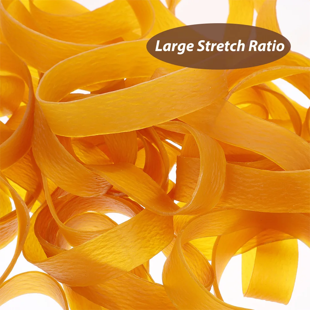 

45pcs Wide Yellow Thick Large Heavy Duty Elastic Bands for Outdoor Hiking Large Elastic Bands Household Craft Use
