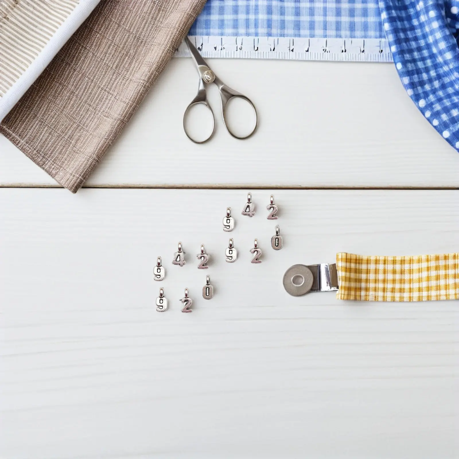 

100Pcs Loose Beads Charms Alloy Number Figures Pendants for Jewelry Making Craft Ornament Decor Supplies Alloy Pendant Charms