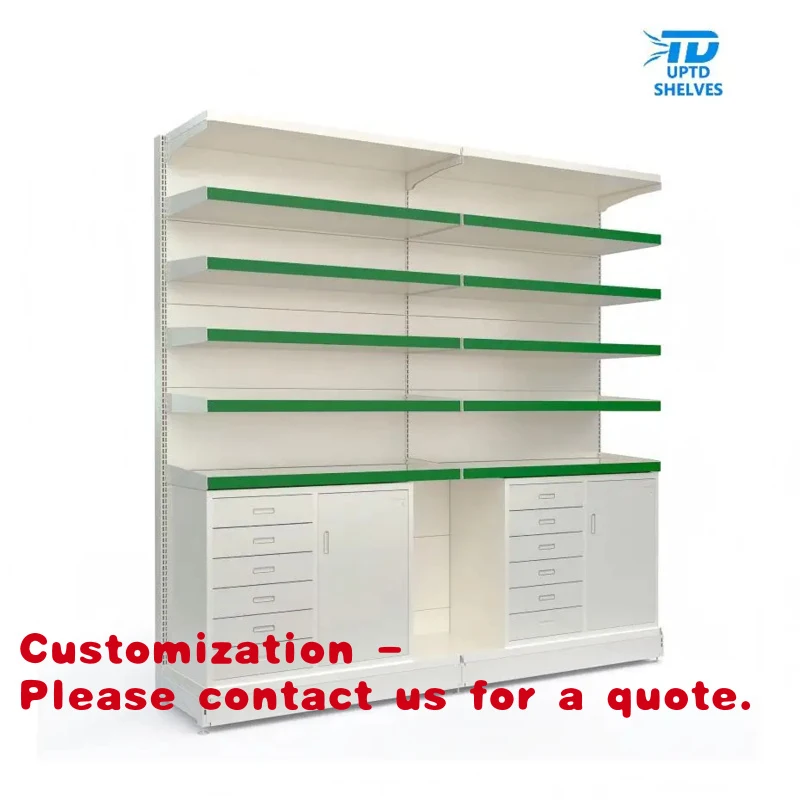 

Customize.Hot-sale Pharmacy Shelf Storage Rack Customized 6-tier Racking OEM/ODM Supermarket Rack Heavy Duty Rack Medical S