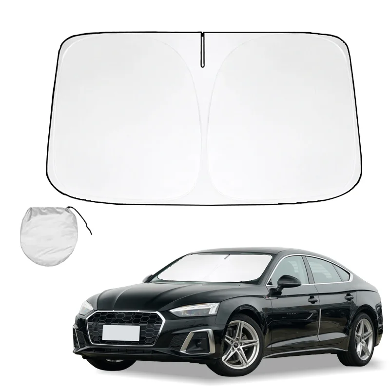 Windshield Sun Shade for Audi A5 2010 2011-2024 Window Cover Sun Visor Foldable Sunscreen Blocks UV Rays Keep Your Car Cooler