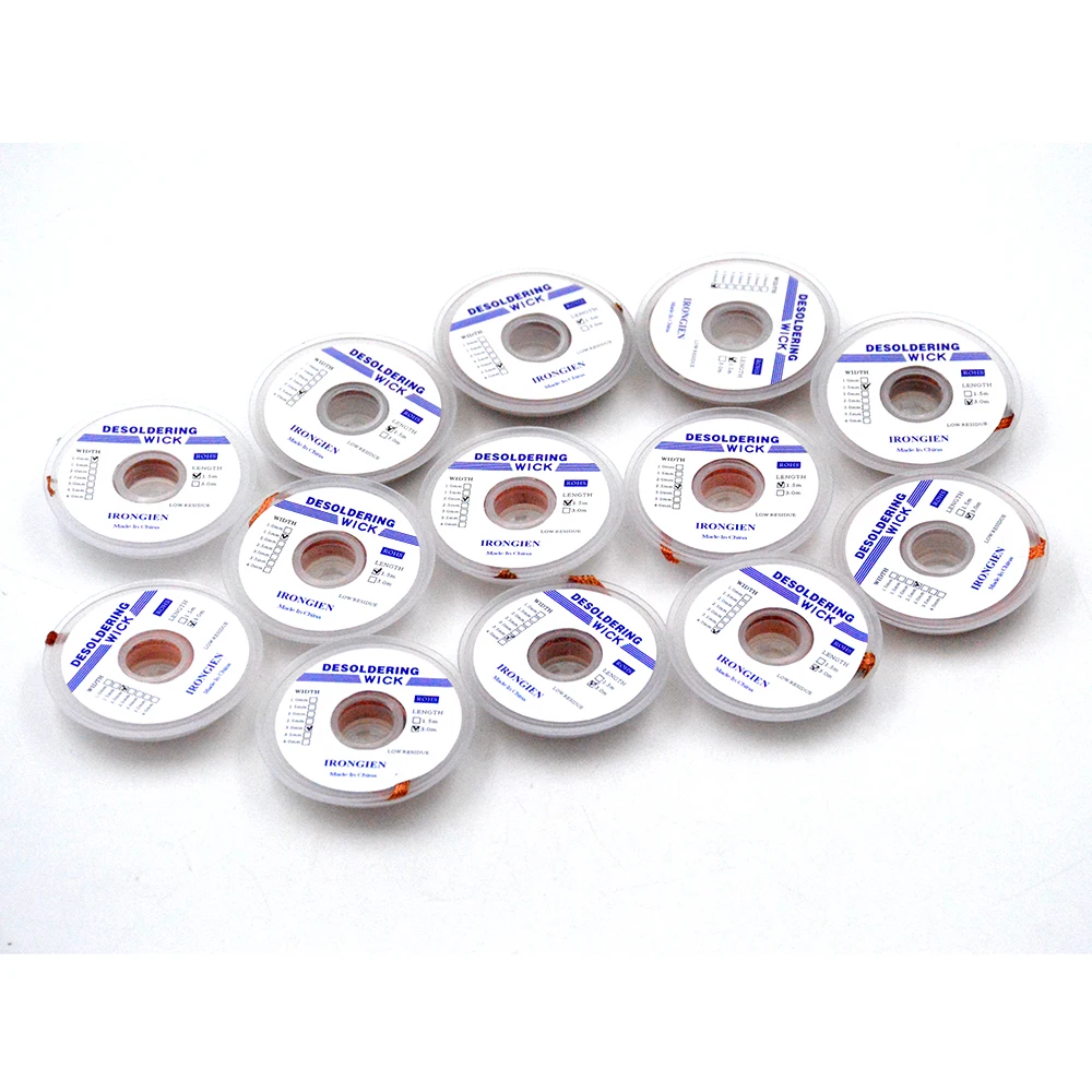 1pc Desoldering Wick  Width 1.0/1.5/2.0/2.5/3.0/3.5/4.0mm Length 1.5M/3.0M Remover Solder Welding Wires Braid Wicks Repair Tool