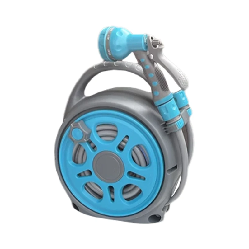 

Портативная мини-катушка для садового шланга Yardworks с регулируемой телескопической ручкой из АБС-пластика, высокое давление 500 PSI