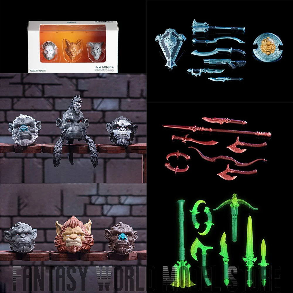 

Экшн-фигурки Spero Studios масштаб 1/12, животные, воины, Королевство, аксессуары, резьба по голове, упаковка оружия, подходит для 6 дюймов, модели, игрушки, подарки