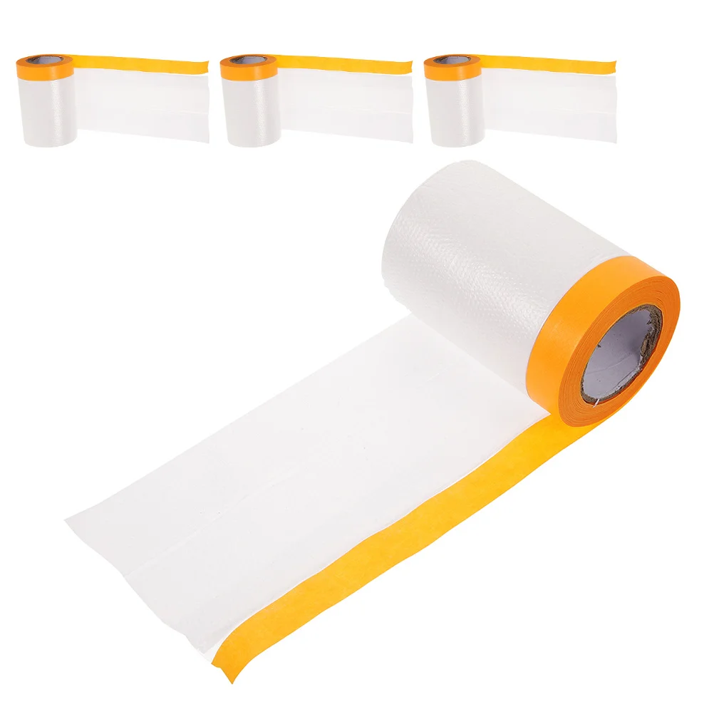 4-rollen verfbeschermingsfilm Helder maskeerpapier voor auto's Hoge precisie hechting Geen residu Duurzaam Scheurbestendig Automotive