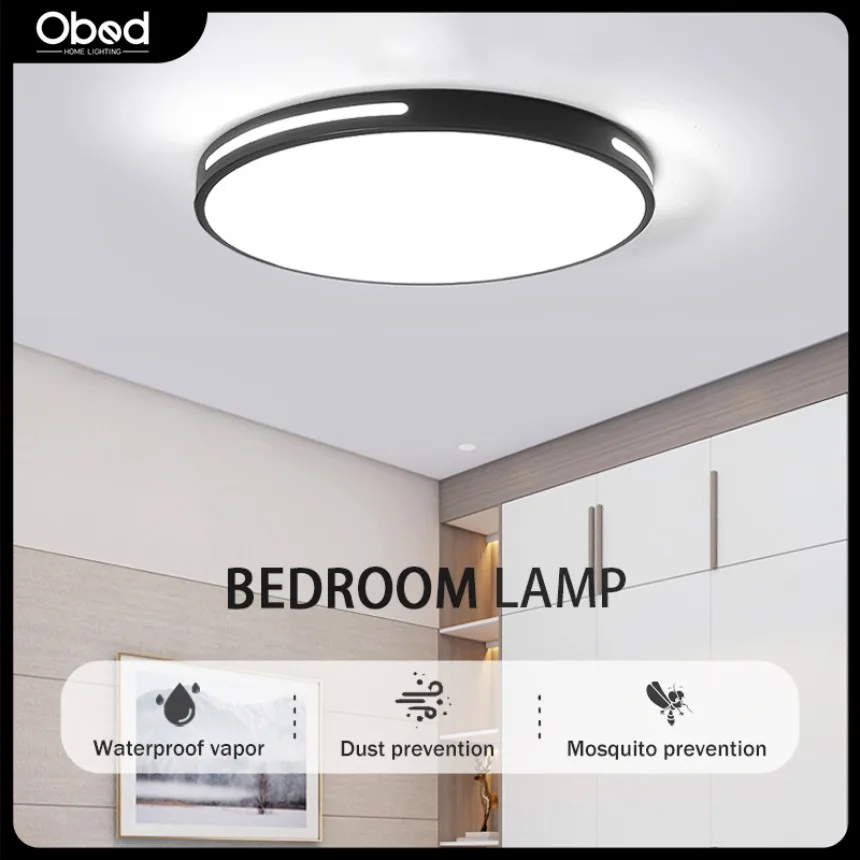 Led Plafondlamp Moderne Eenvoudige Ronde Ultradunne Zwart/Wit Decoratief Licht Woonkamer Slaapkamer Gang Indoor Home Light