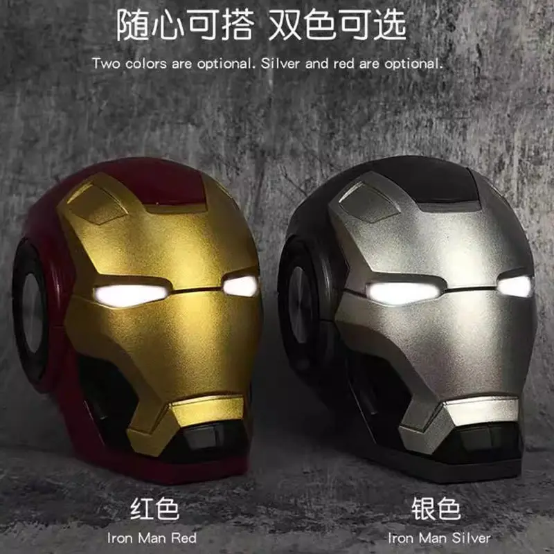 

New Disney Animation Avengers Iron Man Cartoon Bluetooth Speaker Creative Ornament Children's Birthday Gift Kawaii Toy Audio Toy