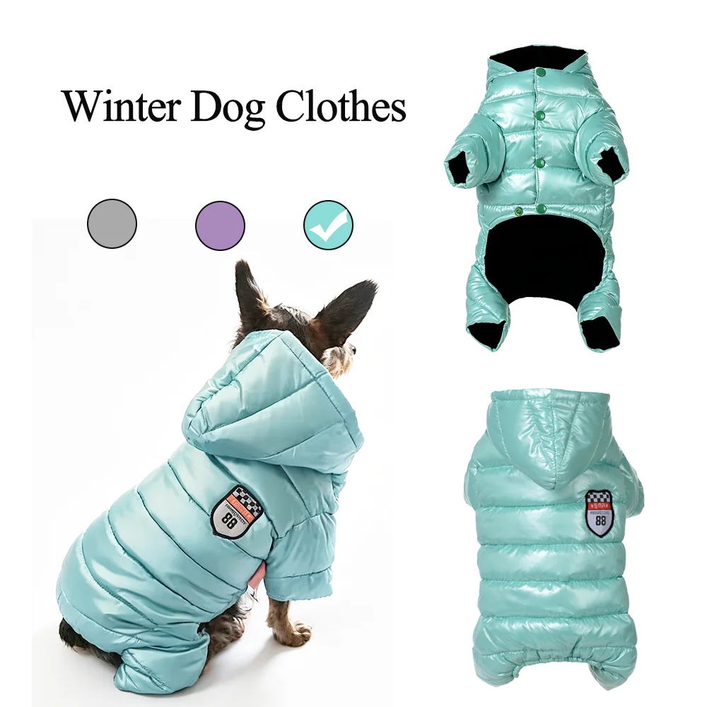 Winterwarme Hundekleidung für kleine und mittelgroße Hunde, Katzen, wind- und wasserdichte Welpenjacke, Yorkshire Schnauzer Beagle Haustierkostüm
