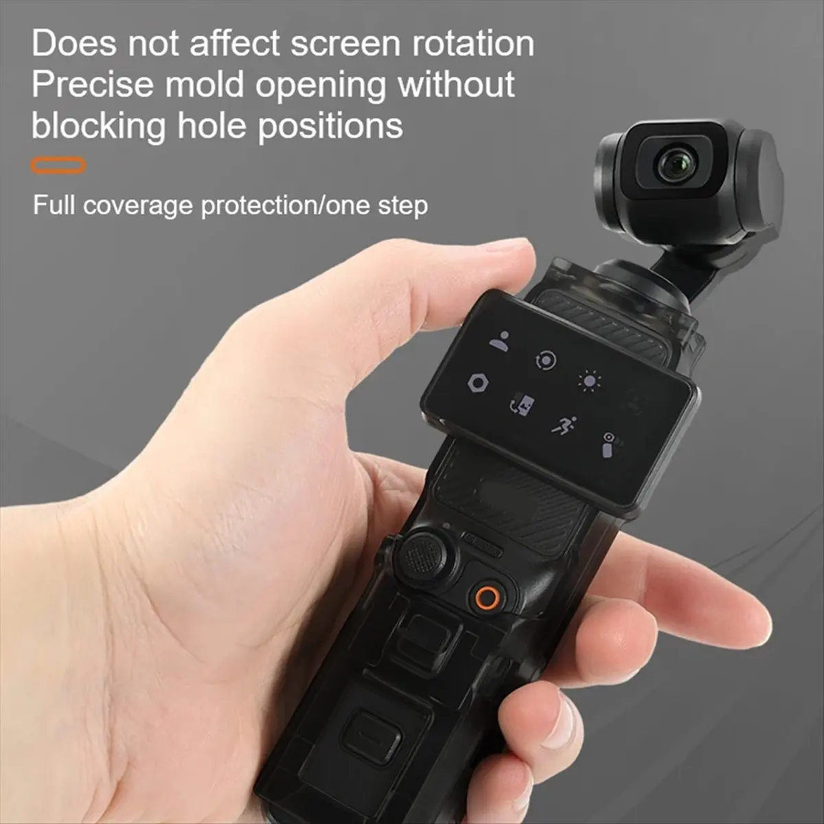 Protective Case for Pocket 3 Screen Lens Tempered Film Gimbal Cover for Pocket3 Action Camera Accessories