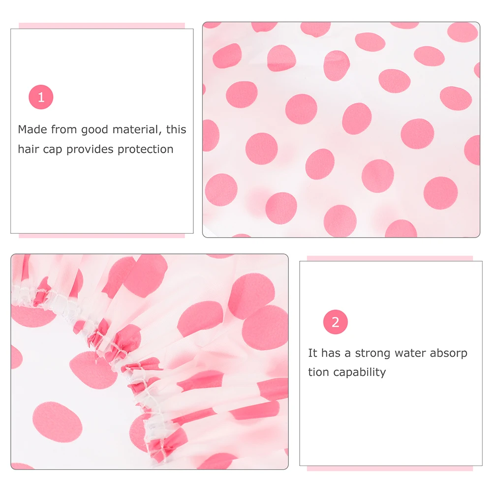 

6 Pcs Single Layer Waterproof Shower Cap Women's Caps Hats Peva for Reusable Woman