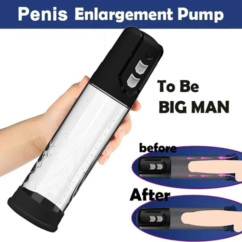 

Automatic Suction Vacuum Enlargement Penis Pump Extender Male Sex Aid Enhance Erection Penis Massager Male Masturbator Sex Toy