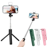 Bluetooth Selfie Stick Retractable 360 Rotation Portable Selfie Stick Multi-functional Mini Tripods with Wireless Remote Shutter