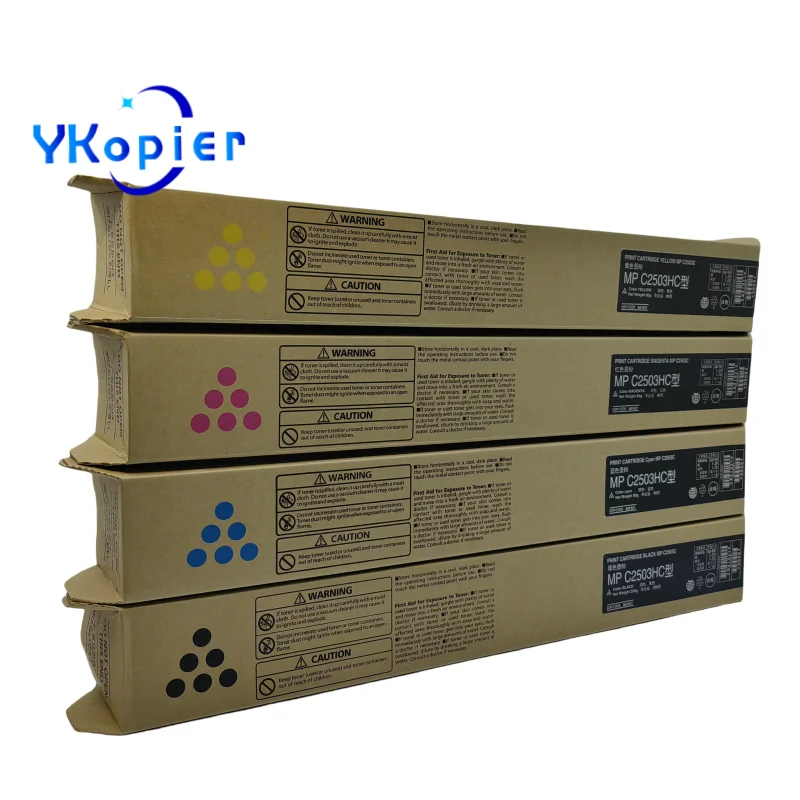 MPC2503 Black 250G CMY 200G Toner Cartridge For Ricoh C2003 C2004 C2011sp C2503 C2504