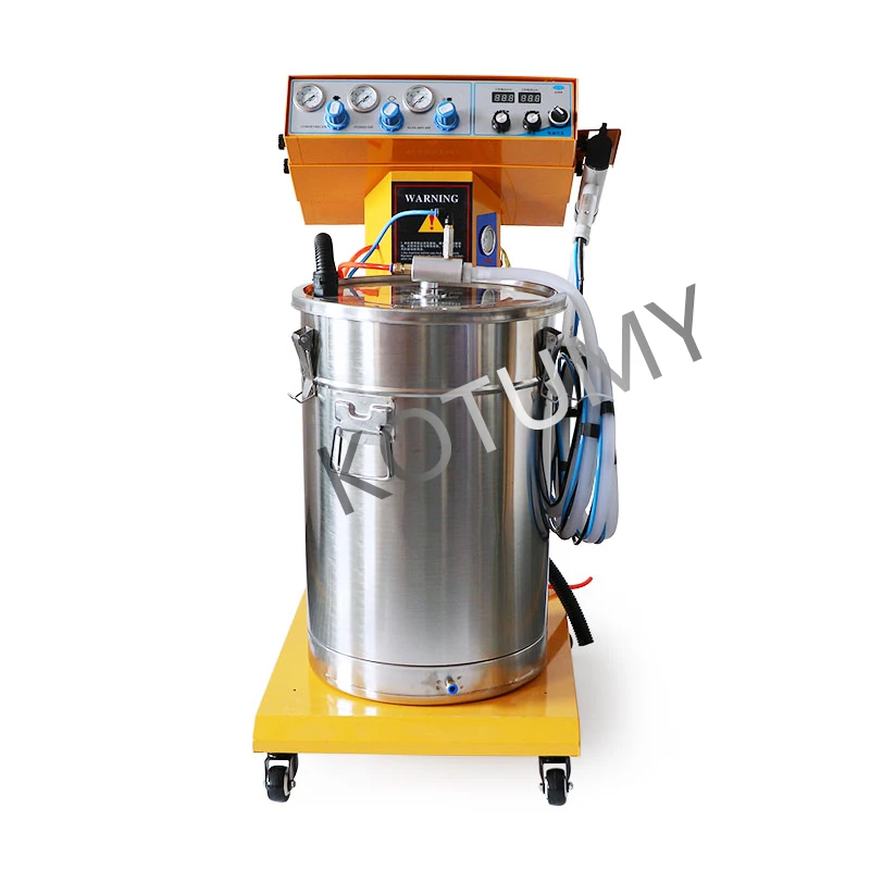 WH-880 Electrostatic Spraying Machine 0-80KV with Powder Bucket Cart Powder Coating Gun Spray Gun System Painting Machine