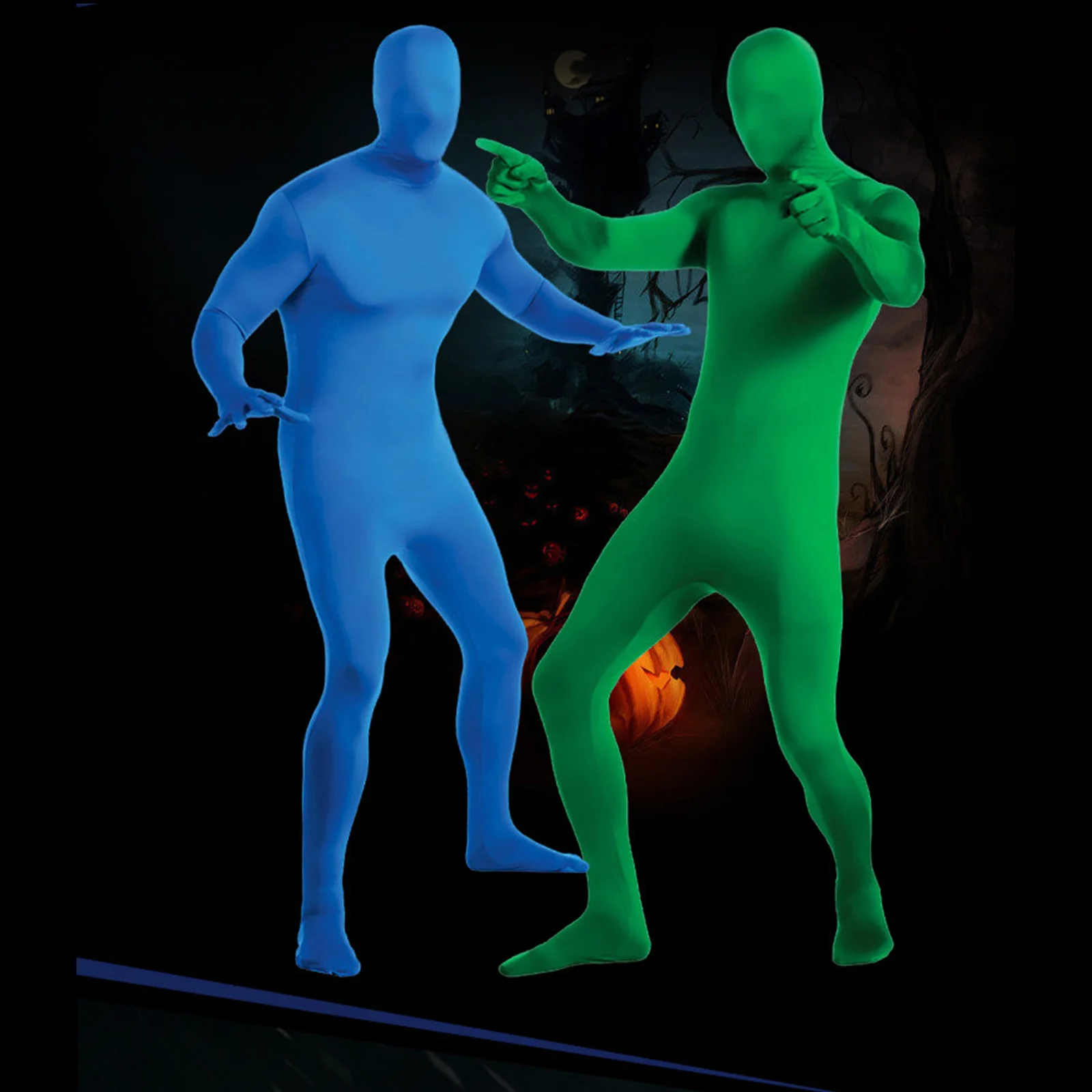 Jubah Tak Terlihat Kostum Halloween Pakaian Tak Terlihat Dewasa Permukaan Datar Halus Pengerjaan Halus Kain Sutra Susu Cosplay