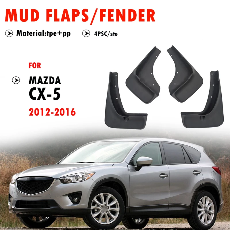 

2012 2013 2014 2015 2016 FOR Mazda CX-5 CX5 Mudguard Fender Mud Flap Guards Splash Mudflaps Car Accessories Front Rear 4pcs