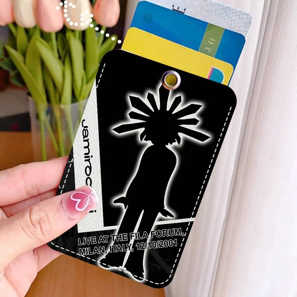 Rock Band J-JamiroquaiS Credential Cute Cartoon Inteated Elevator Card Acc Control Card Keychain Protective Cover Gift Keychain