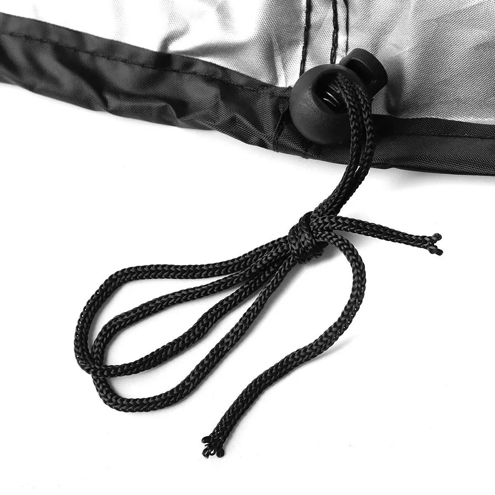 Waterproof Outdoor Chiminea Cover Black PVC Polyester Backing Drawstring Fire Pit Stove Protector Waterproof Stove Cover