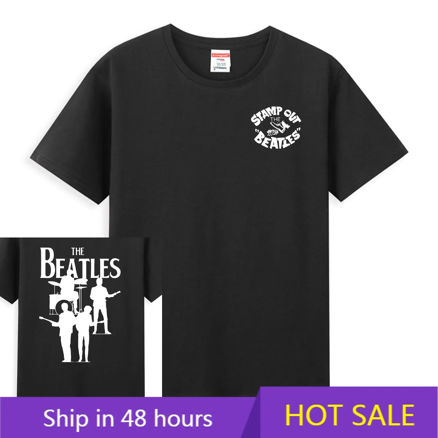 

Casual Graphic T-shirt Round Neck Move Humor Graphic Leisure Guitarist Casual The Beatle Handsome Excellent Musician 3 Tshirt