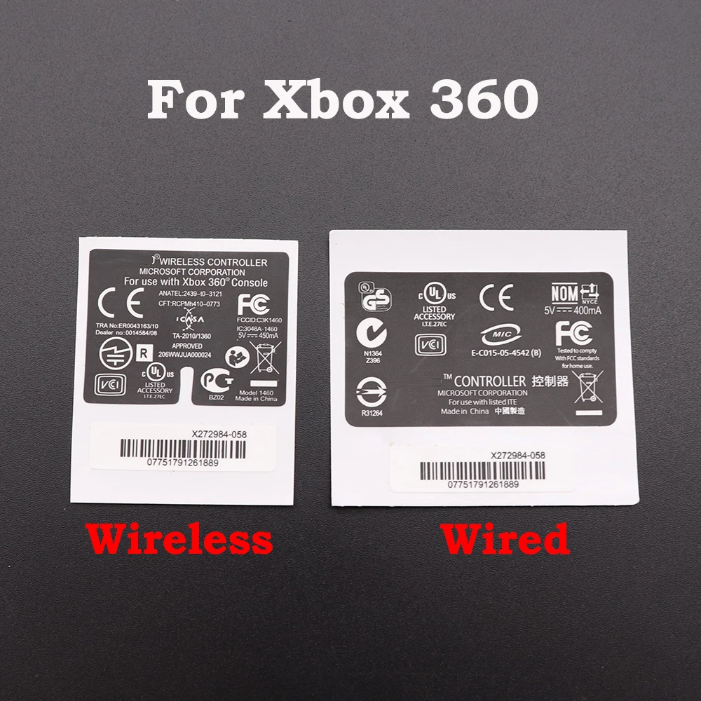 1 pcs For XBOX Series S/X Skin Sticker Stickers Skins For XBOX 360/ONE Slim S/Elite Handle Label Back Sticker Controller