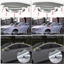 Stainless steel Window Chrome Molding sill Lines For Hyundai Sonata 8 2011 2012 high quality