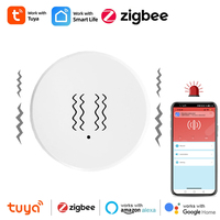 Tuya Zigbee Smart Vibration Sensor Tilt Detector Alarm Home Security Protection Smartlife App Remote Monitor Alarm Notification