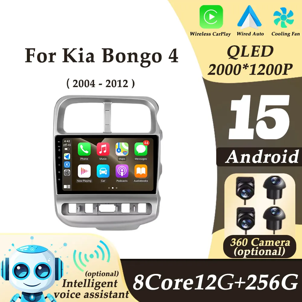 

Wireless CarPlay for Kia Bongo 4 2004-2012 Android15 Video Audio Car Radio Multimedi Player Auto Tools 2K QLED WIFI BT No 2 din