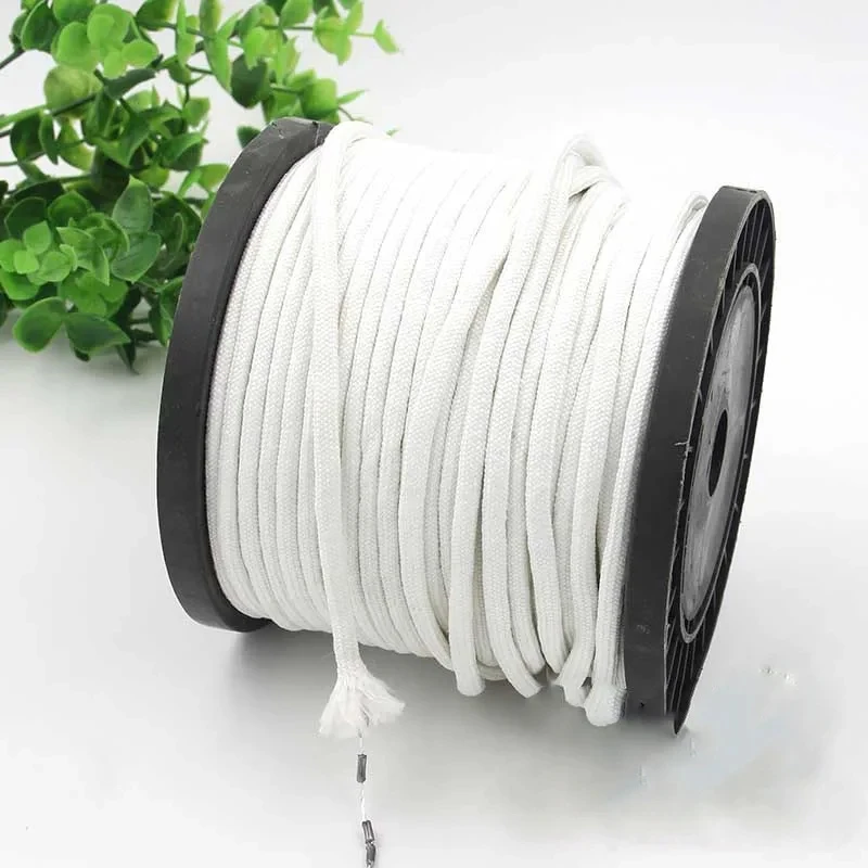 Wholesale Lead Rope DIY Coating Curtain White Cotton Thread Rope Put Bottom Tulle Weight Make Drapes Pendant Curtain Accessories