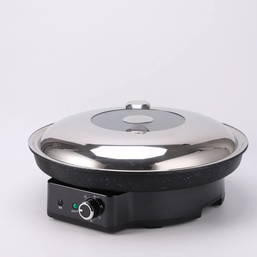 18 Inch Commercial Pizza Oven - Non-Stick Teflon, 15L Large Capacity, Adjustable Temp, Electric, Fast Heating & Stainless Steel