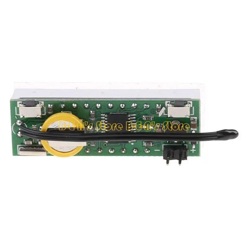 Y1AD Durable Digital Car LED Electronic Clock Time Temperature 3 in 1 Module