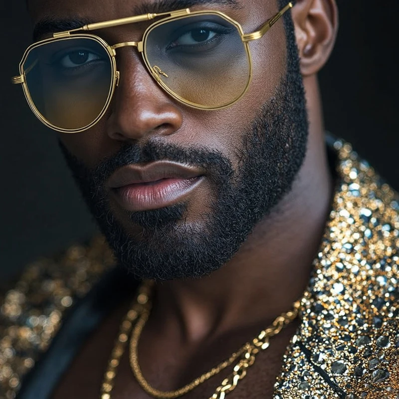 

Vintage Oversized Steampunk Pilot Sunglasses Men 2025 Luxury Brand Classic Oval Punk Sun Glasses Male Retro Metal Eyewear Shades