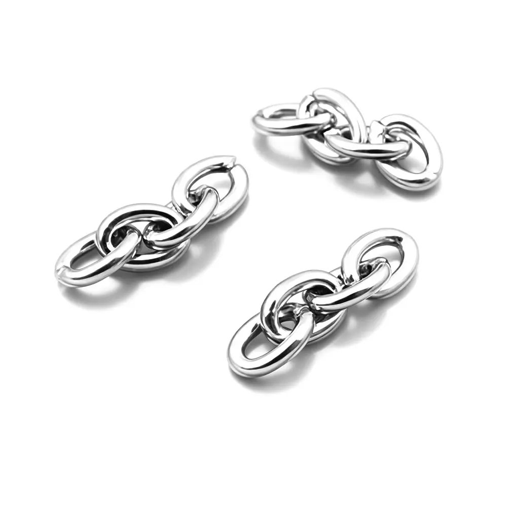 100g Full size 20MM 21.5MM Single link 7x5MM,Thickness 1.4MM Stainless Steel Color Iron Short chain Diy Jewelry Making Supplies