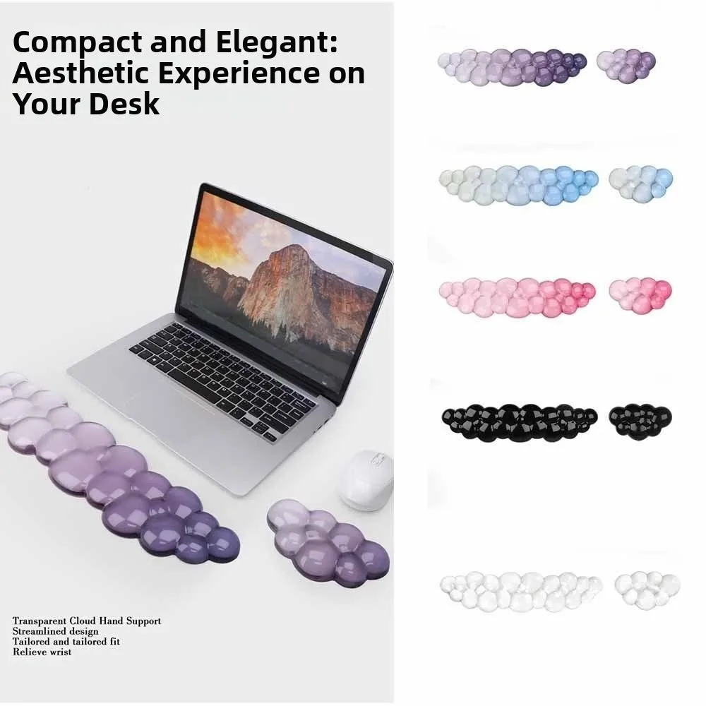 

Wrist Support Cloud Wrist Rest Soft Non-Slip Mouse Wrist Pad Silicone Gradient Color Keyboard Wrist Rest Office Environment