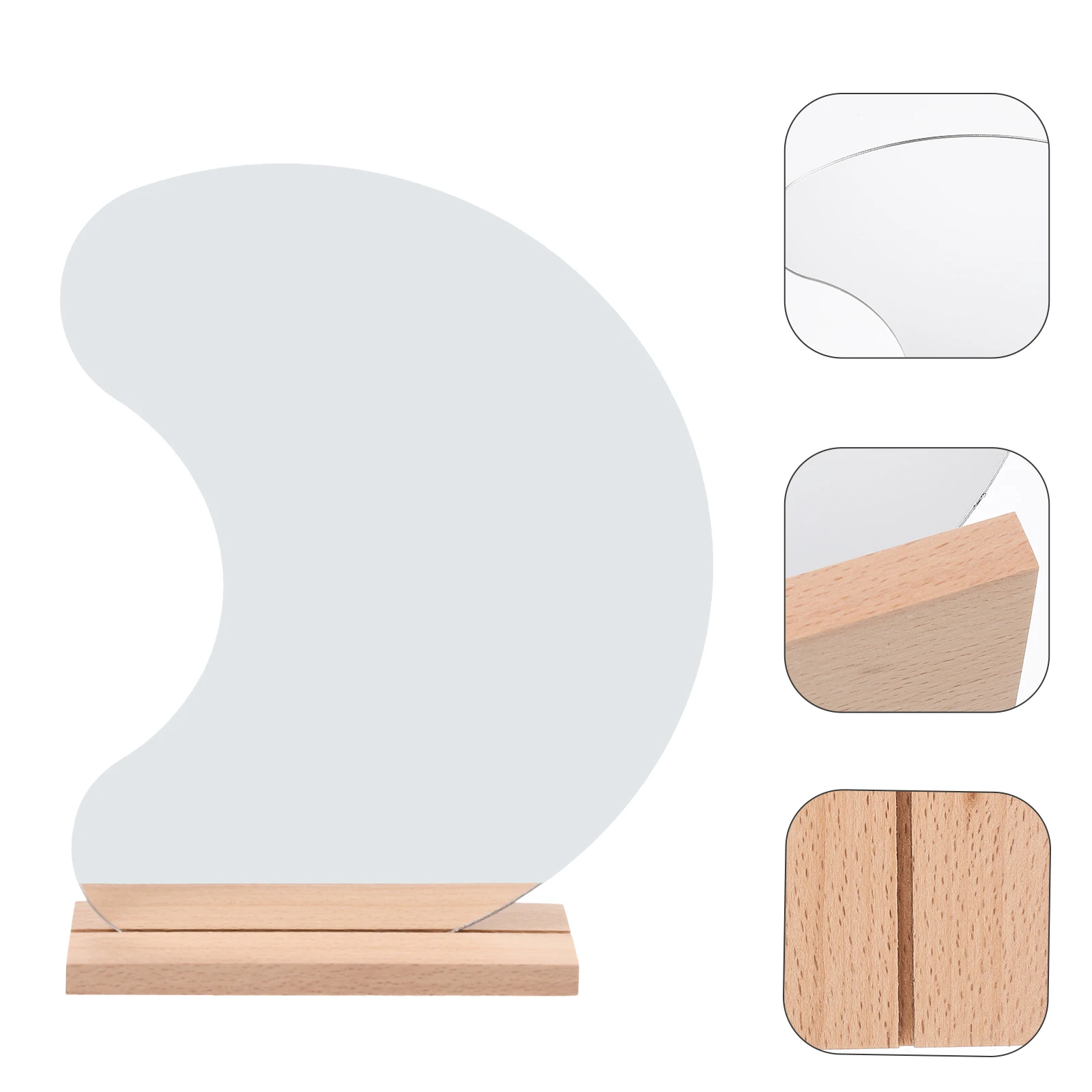 

Vanity Mirror Desk for Table Makeup Decorative Irregular Acrylic Desktop Mirrors