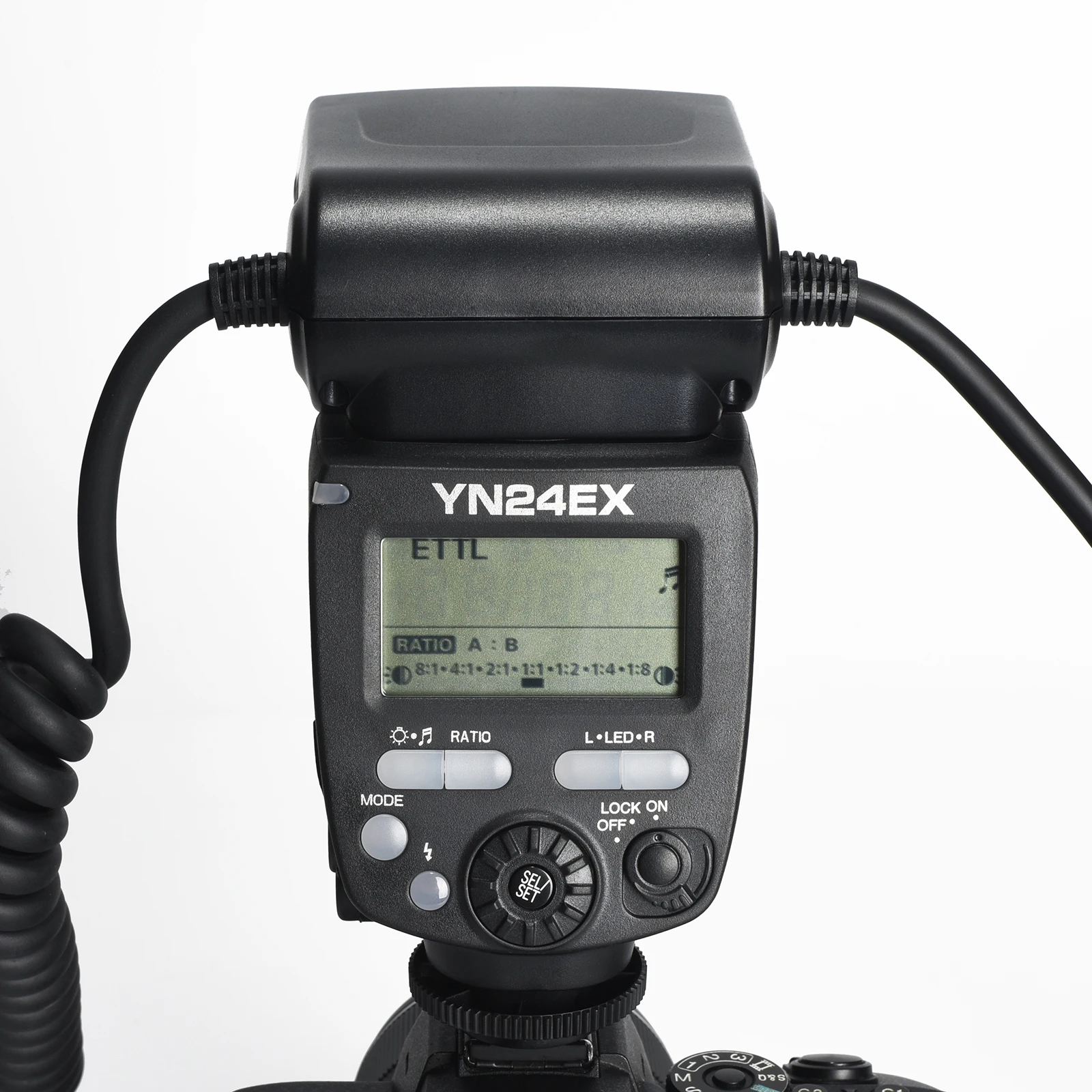 YONGNUO TTL 24EX LED Macro Ringlight Flash Speedlite Light YN24EX para cámara Sony Canon