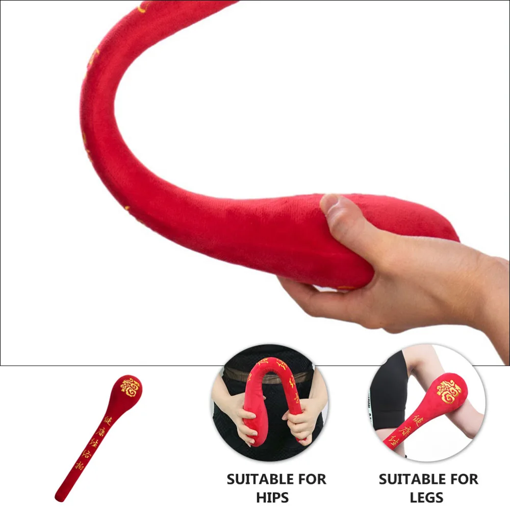 Tradition Chinese Fu Letter Hammer Pat Handheld Hammer Pat Cotton Massage Stick Acupoint Massager Therapy Meridian Pat