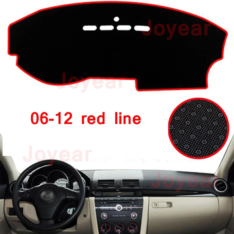 Car Dashboard Cover Mat For Mazda 3 Axela 2006-2012 Dashmat Sun Shade Instrument Protective Pad Carpets Interior Accessories