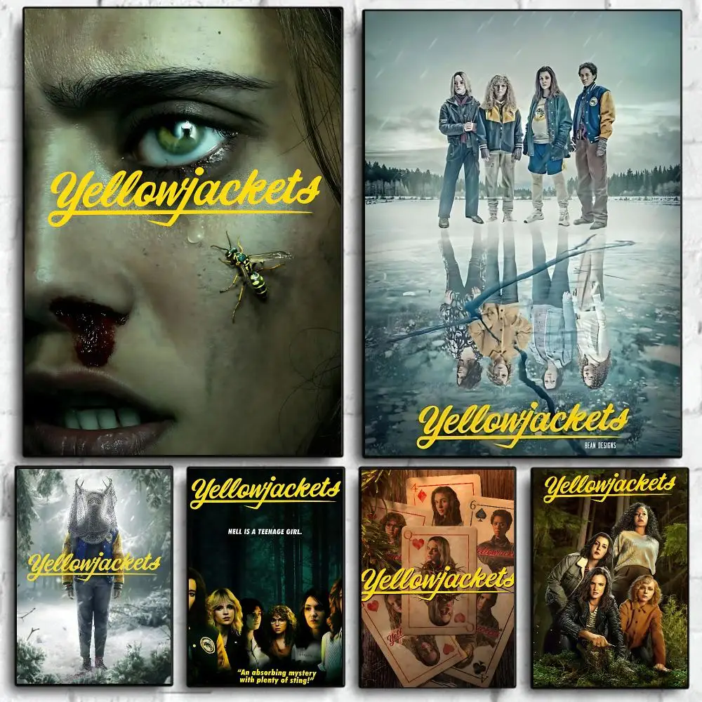 Classic Hot Movie Y-Yellowjackets Poster Poster Self Adhesive Wall Art Decor for Bedroom Living Room Office Home Decor Gift