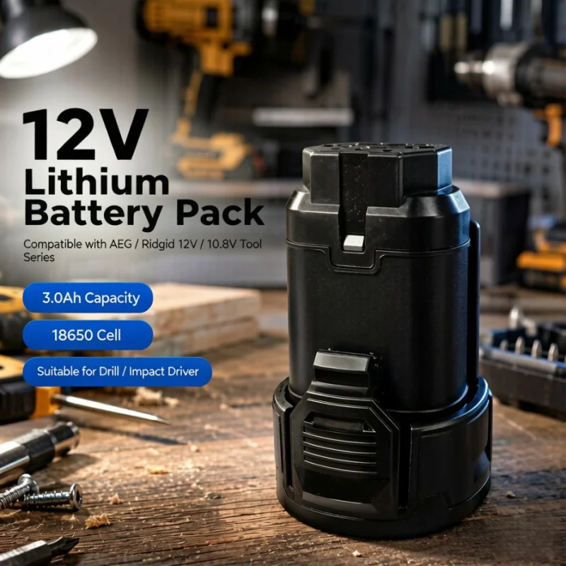Perfectly compatible with AEG/Ridgid 10.8V-12V platform, versatile and seamlessly connected to your power tools.