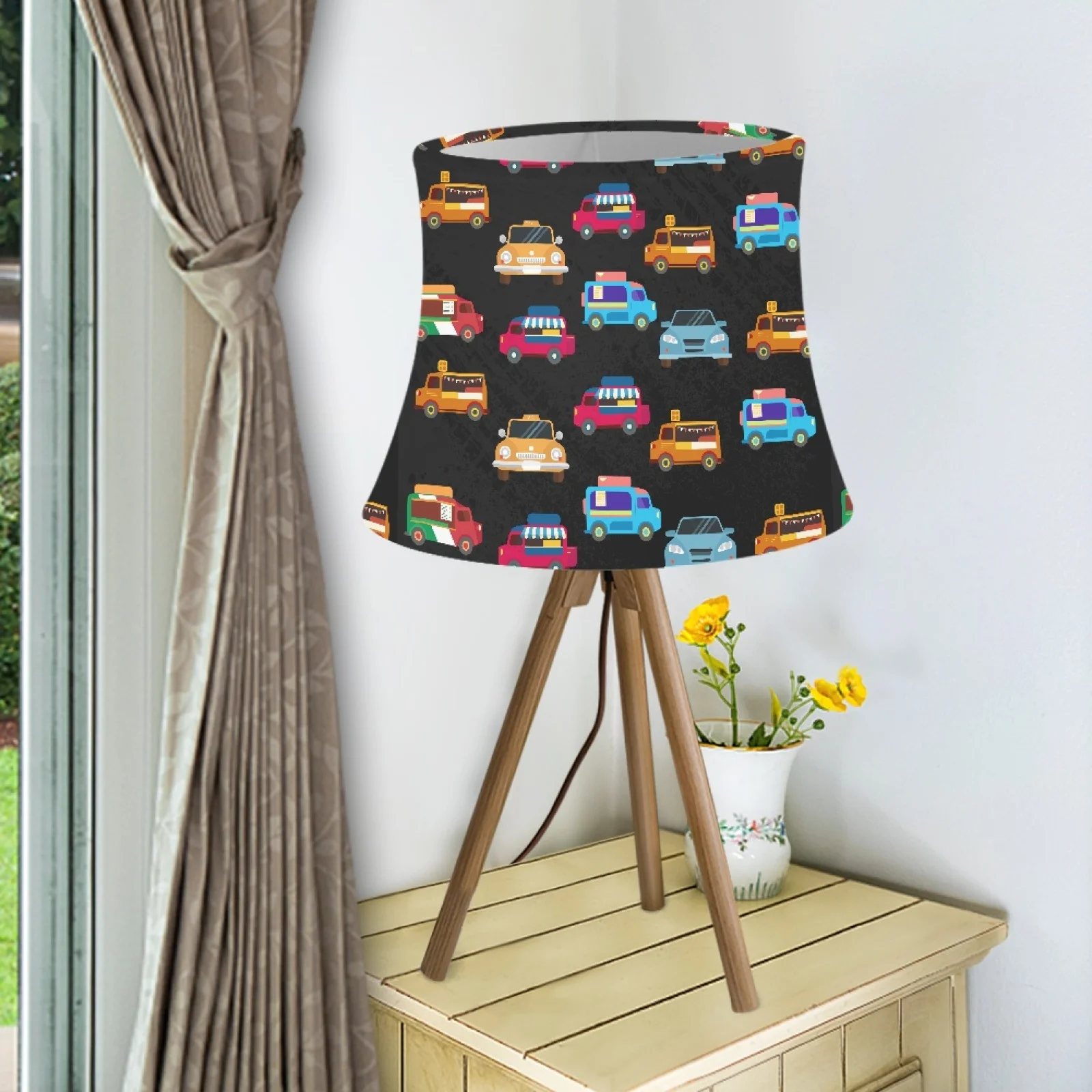 

Art Decor Lampshades for Table Lamps Cartoon Car Printed Wall Lamp/Floor Lamp Chandelier Lamp Cover Light Shade Covers for Kids