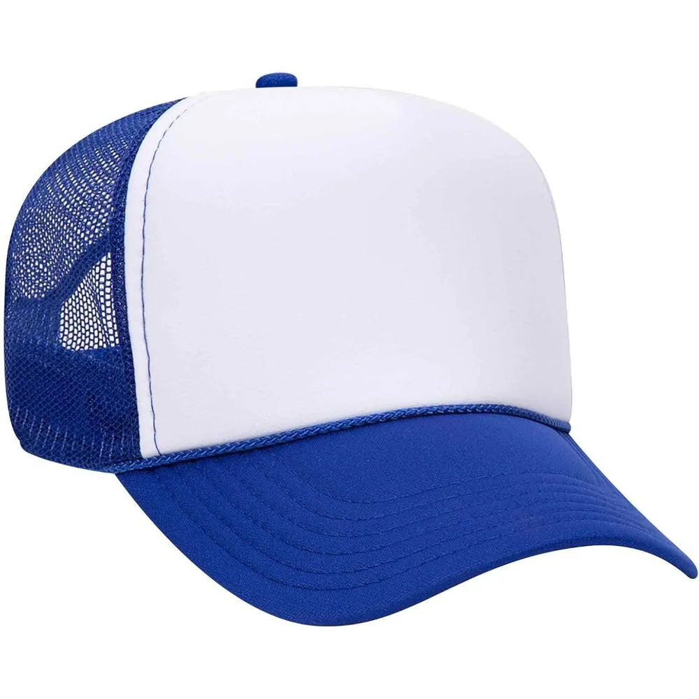 OTTO Wholesale 12 x Cap 5 Panel Mid Profile Mesh Back Trucker Hat