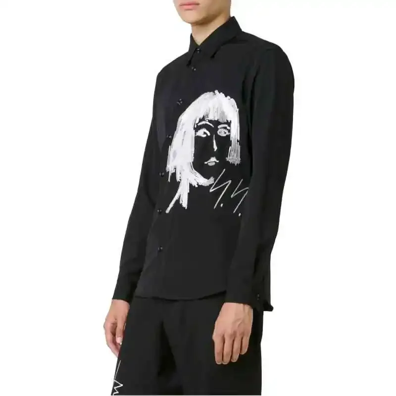 

ДЛИННАЯ РУБАШКА YOJI OOAK WOOL POPLIN. Длинная рубашка из шерсти поплина Yoji Ooak