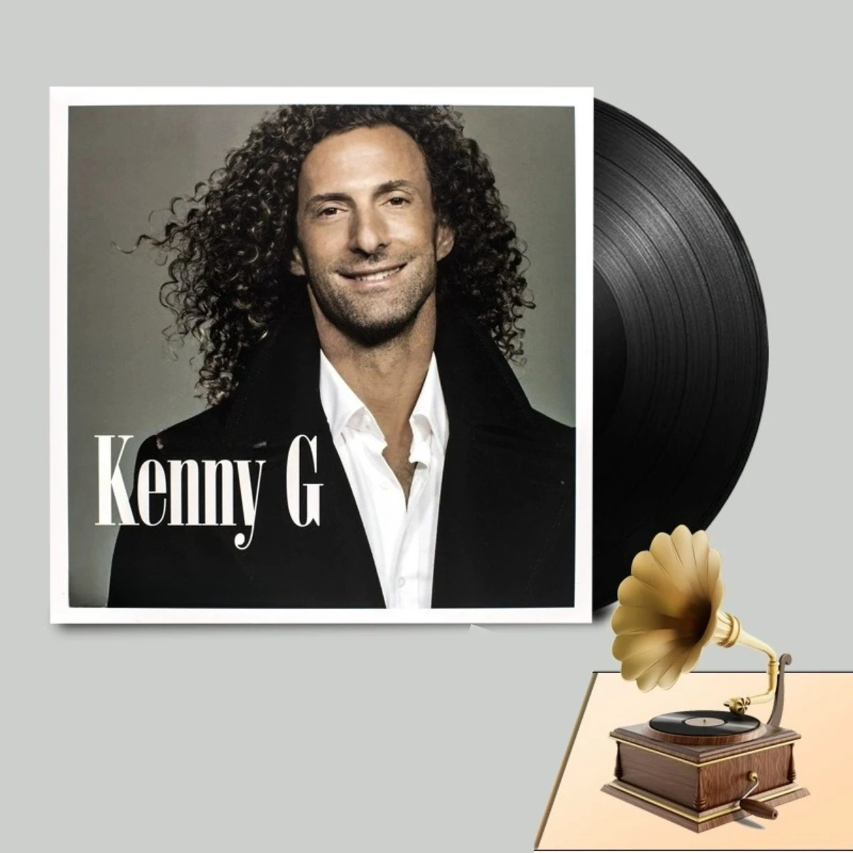 Kenny G "Jasmine Flower" Saxofone Instrumental Gravação de Vinil LP de 12 polegadas - Gramofone-Disco Específico para Amantes de Música Sax