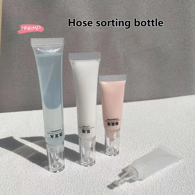 Tubos Cosméticos Macios H-10/15g para Protetor Solar, Creme, Loção, Base Líquida, Frascos Recarregáveis, Frasco Vazio com Conta-gotas para Ácido Hialu