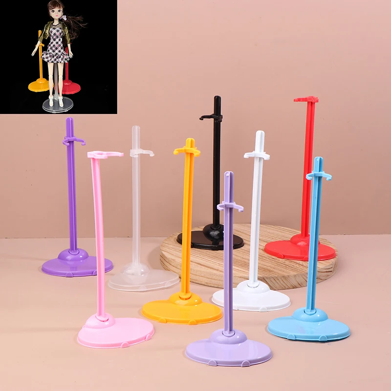 2PCS Transparent Stand Support For Dolls Holding Clear Color Toy Figure Display Holder 1/6 Doll Prop Up Mannequin Model