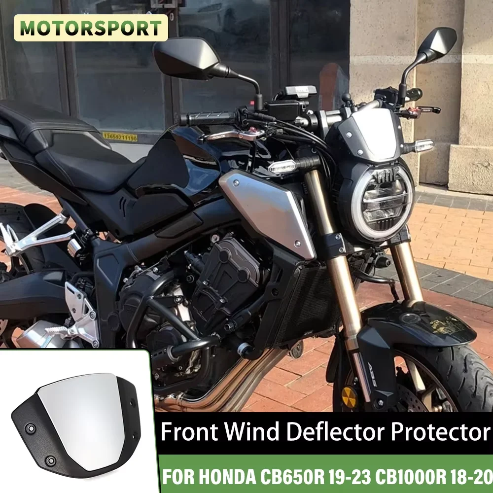 Motorrad Zubehör Für Honda CB650R 2019-2023 CB1000R 2018-2020 Windschutzscheibe Windschutz Front Visier Wind Bildschirm Windabweiser