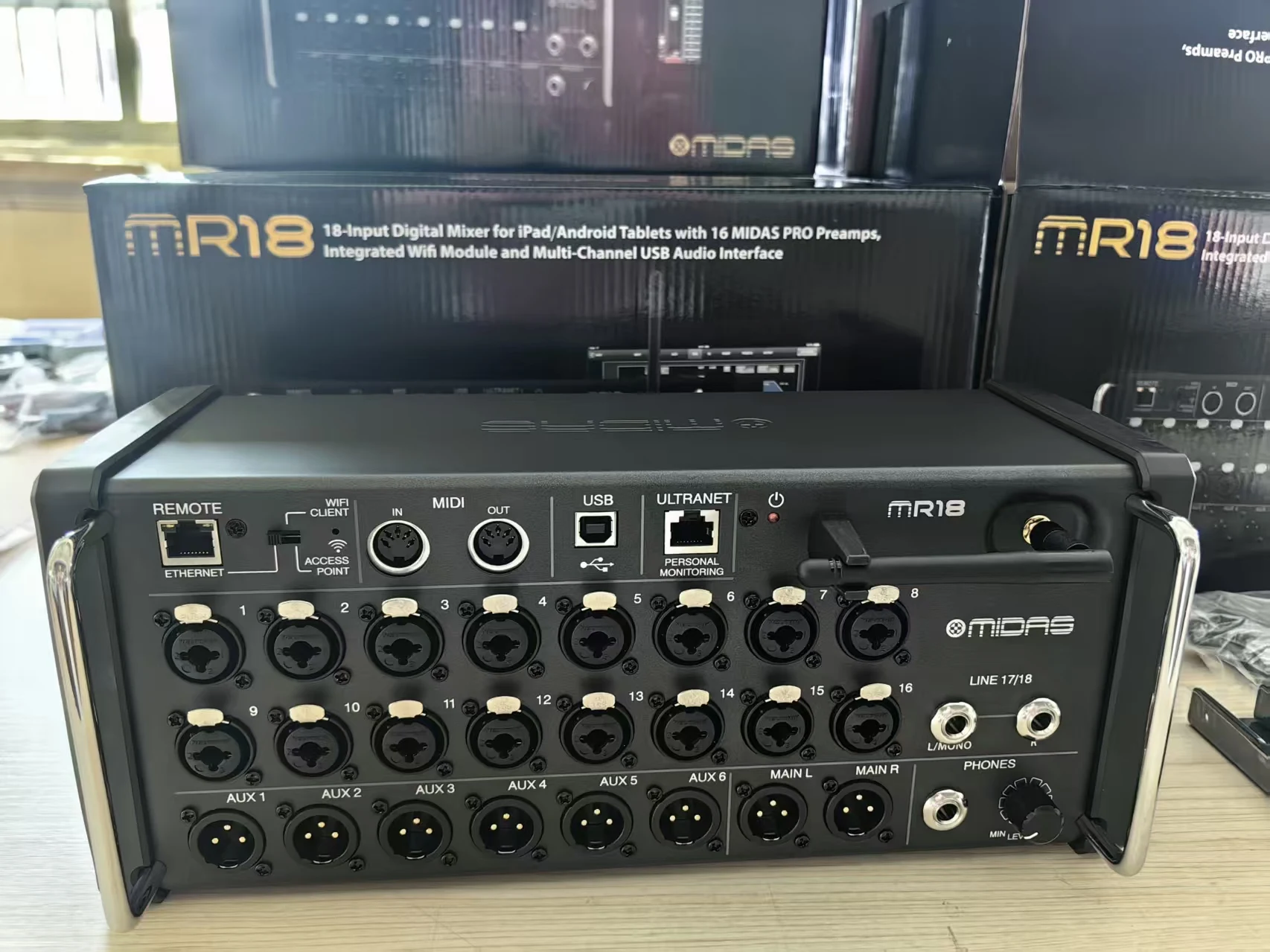 Midas MR18 18-Channel Digital Mixer Rackmount Professional Audio