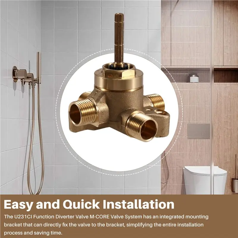 Y50A-U231CI For Moen Valve Compatible Brass Structure Function Diverter Valve 2 Or 3 Way ?  Inch CC/Ips Connections