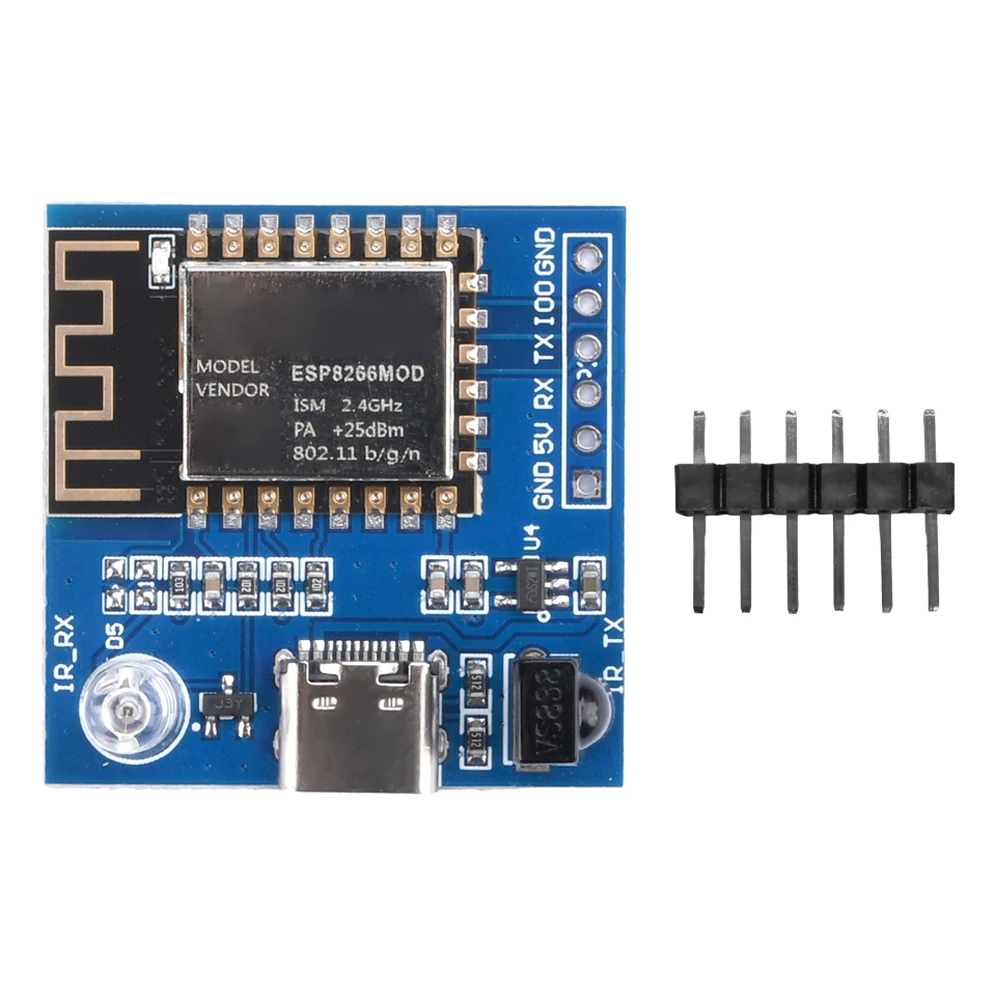 TYPE-C ESP8266 Infrared Emission And Reception NEC Command WIFI Transmission Module Development Board Board ESP-12F Module